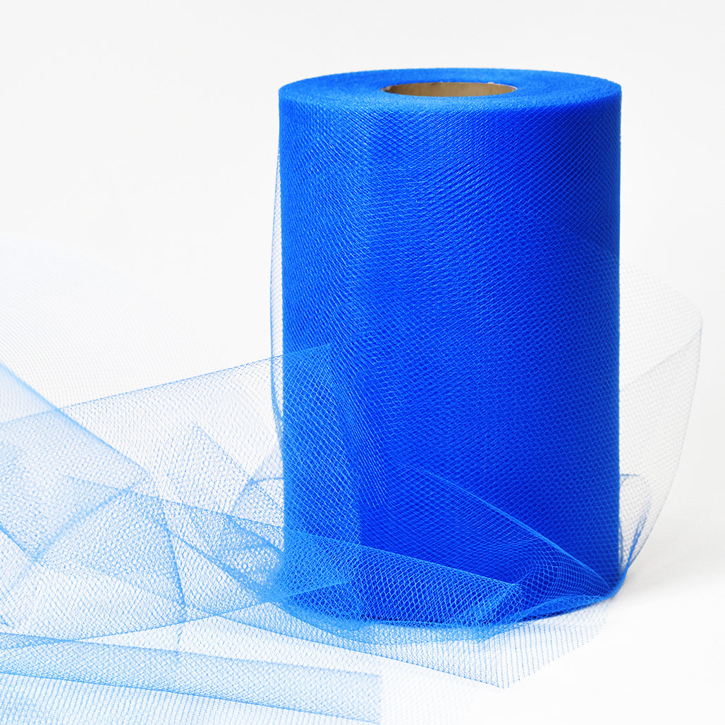 Decorative Matte Tulle Spool of 6 inch X 100 yards Royal Blue 6" Tulle