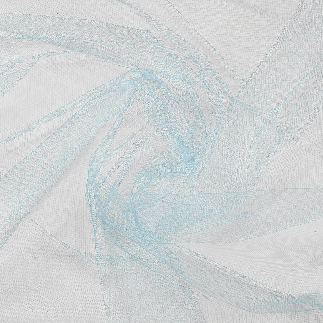 Decorative Matte Tulle Fabric Bolt of 54 inch X 40 Yards Light Blue 54" Tulle