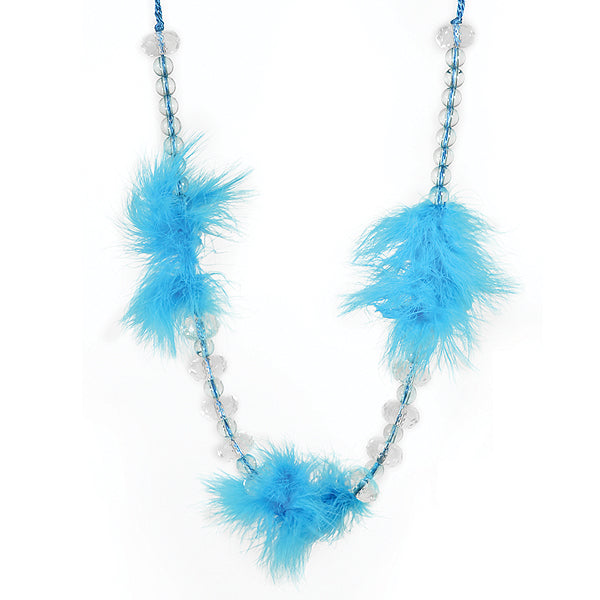 Charisse Feather/Bead Tieback Turquoise Tassels and Tiebacks