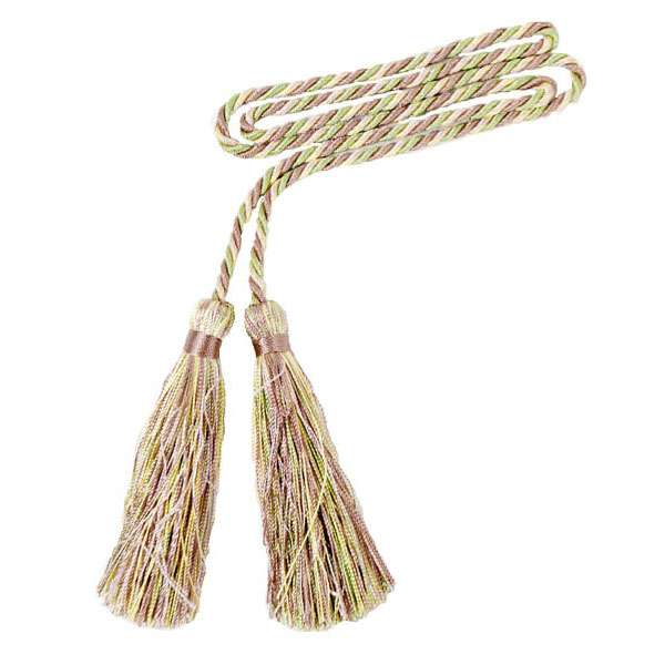 Mira 3 1/2" Tassel Chair Tie- 35" Mauve Green Tassels and Tiebacks
