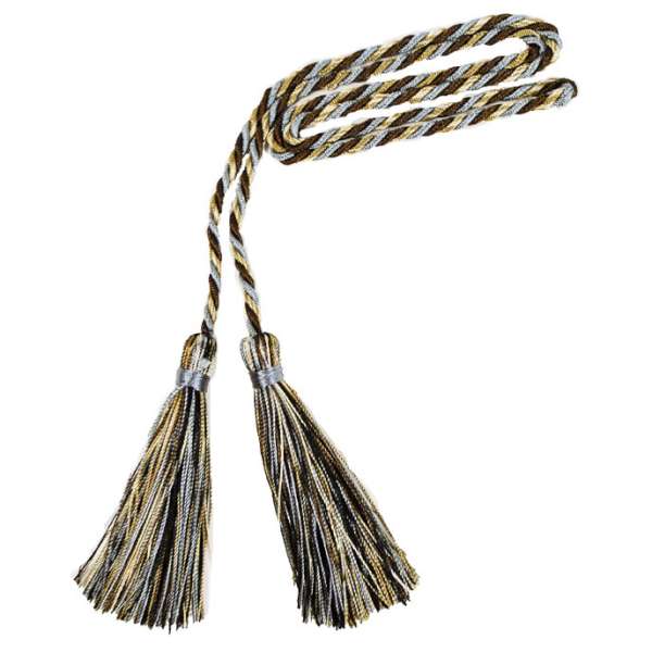 Mira 3 1/2" Tassel Chair Tie- 35" Slate Chocolate Tassels and Tiebacks