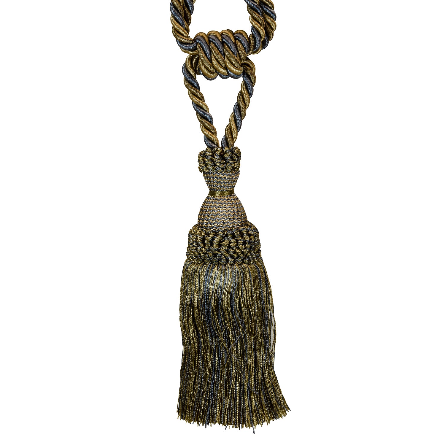 Conso Monty Fiber Tieback Tassel Light Blue Multi Tassels