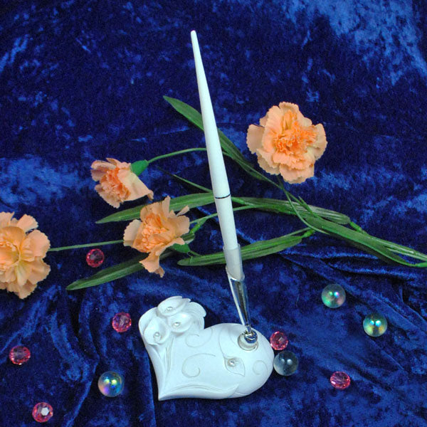 Calla Lilly Pen Set 2 pc - White Bridal