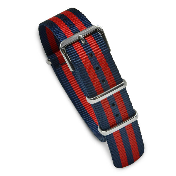 Military MoD Nylon Watch Strap (Navy/Red) Accessories
