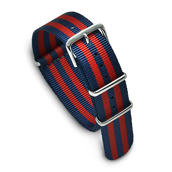 Military MoD Nylon Watch Strap (Navy/Red) 20mm Watch Straps