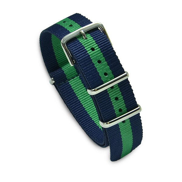 20mm Military MoD Nylon Watch Strap - Kelly Green Navy Watch Straps