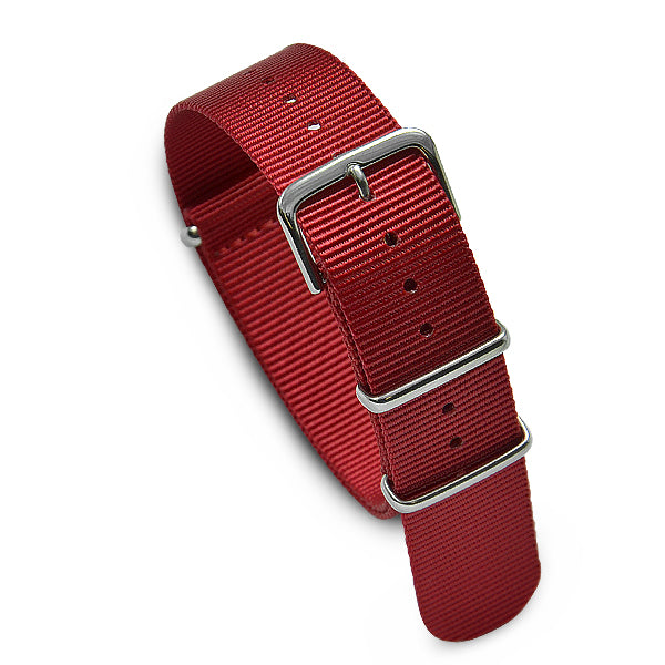 20mm Military MoD Nylon Watch Strap - Red Watch Straps