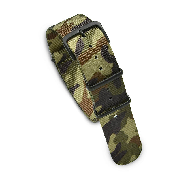 20mm Military MoD Nylon Watch Strap PVD - Camo A 20mm Watch Straps
