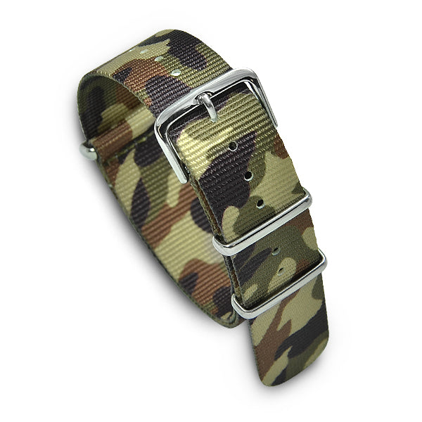 20mm Military MoD Nylon Watch Strap - Camo A Watch Straps
