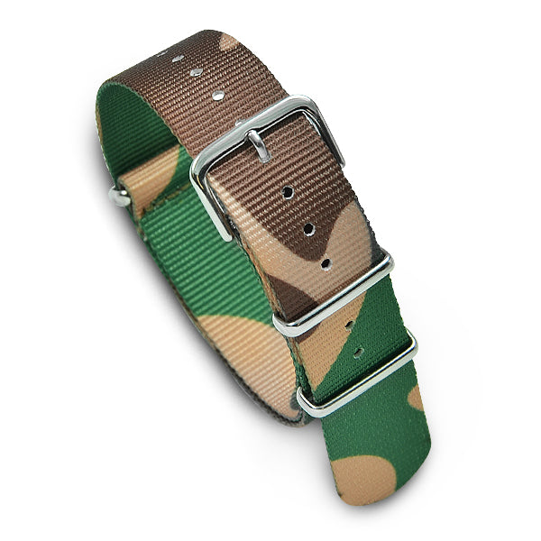20mm Military MoD Nylon Watch Strap - Camo C 20mm Watch Straps