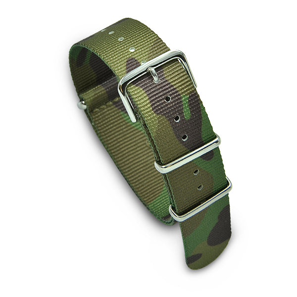 20mm Military MoD Nylon Watch Strap - Camo E 20mm Watch Straps