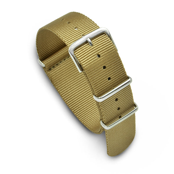 20mm Military MoD Nylon Watch Strap - Army Khaki Watch Straps