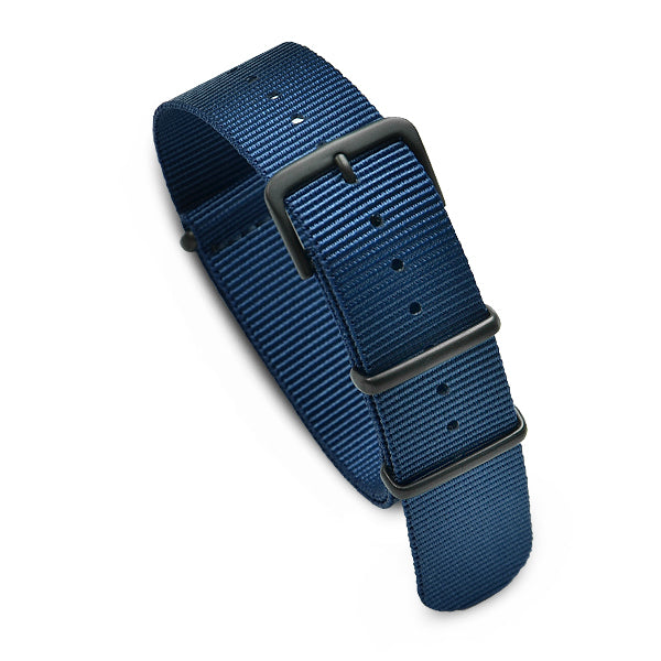 20mm Military MoD Nylon Watch Strap PVD - Navy Blue Watch Straps