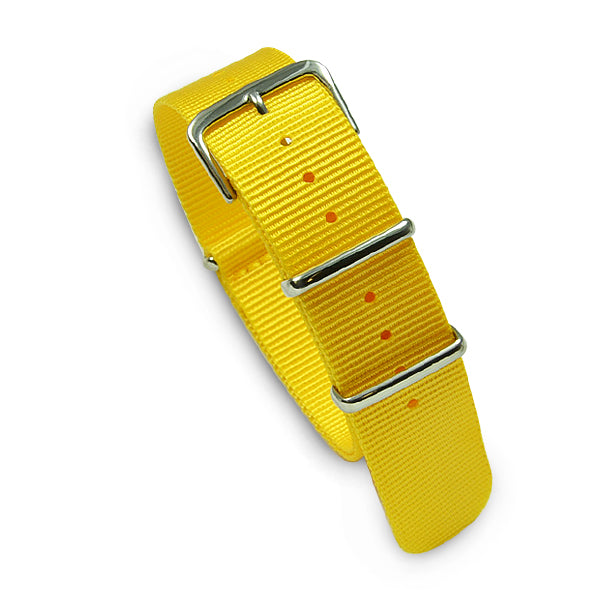 20mm Military MoD Nylon Watch Strap - Yellow 20mm Watch Straps