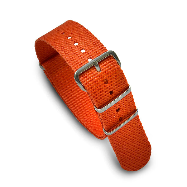 20mm Military MoD Nylon Watch Strap - Orange Watch Straps