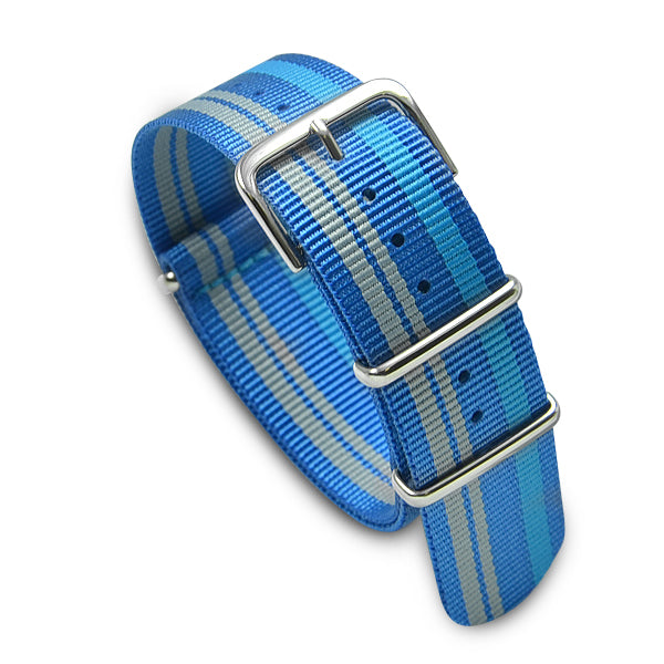 22mm Military MoD Nylon Watch Strap - Blue Gray 22mm Watch Straps