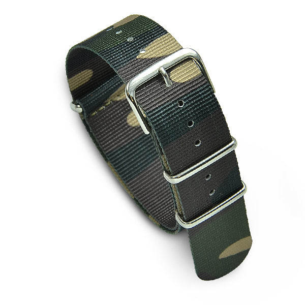 22mm Military MoD Nylon Watch Strap - Camo D Watch Straps