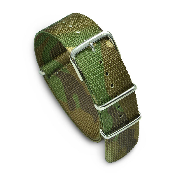 22mm Military MoD Nylon Watch Strap - Camo E 22mm Watch Straps