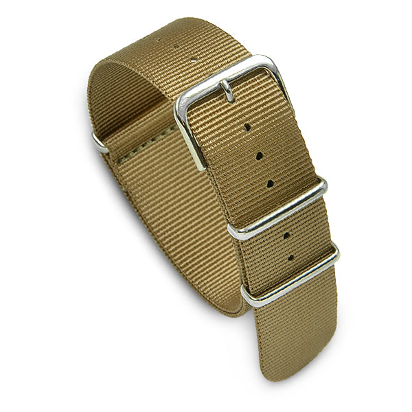 22mm Military MoD Nylon Watch Strap - Army Khaki Watch Straps