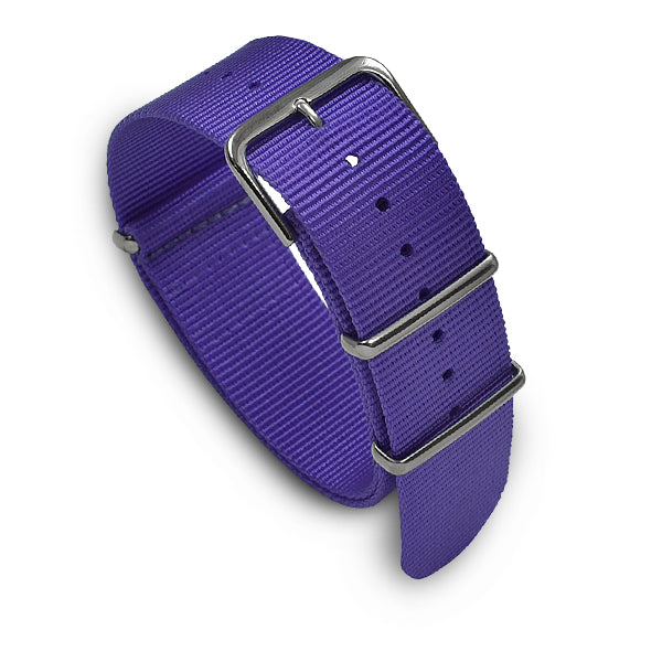 22mm Military MoD Nylon Watch Strap - Purple Watch Straps