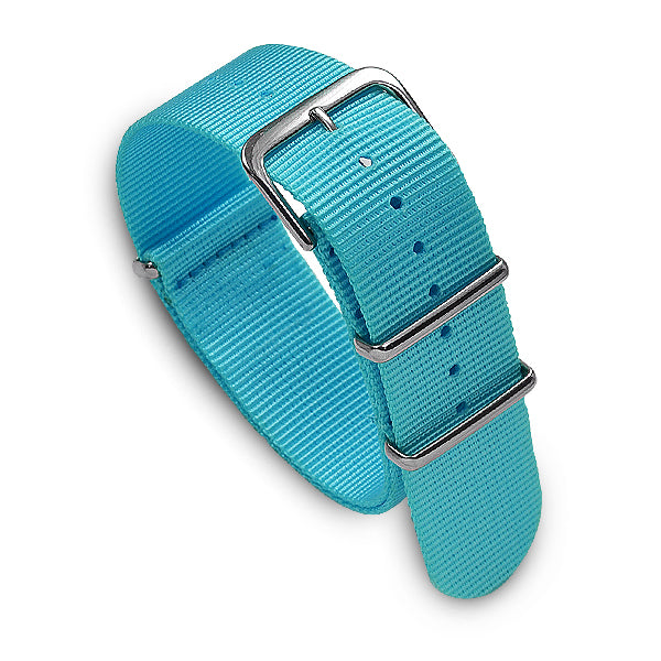 22mm Military MoD Nylon Watch Strap - Turquoise 22mm Watch Straps