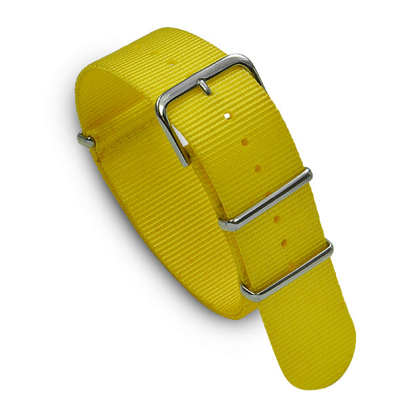 22mm Military MoD Nylon Watch Strap - Yellow Watch Straps
