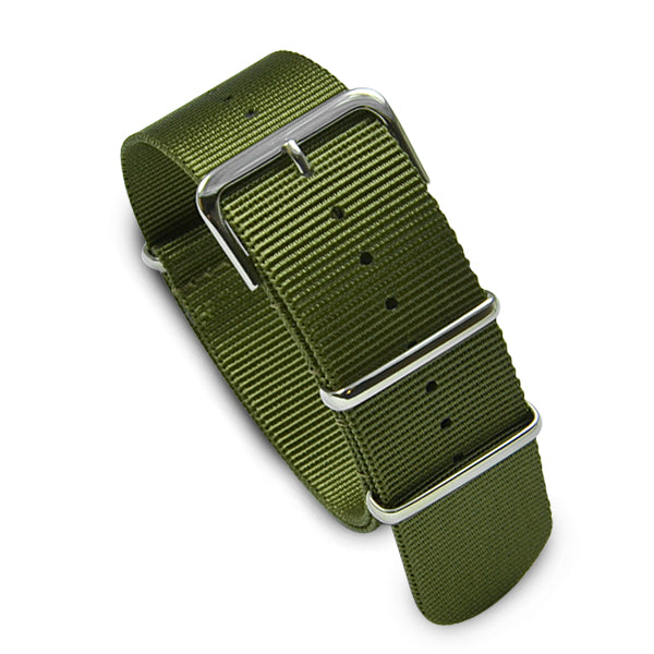 24mm Military MoD Nylon Watch Strap - Army Green Watch Straps