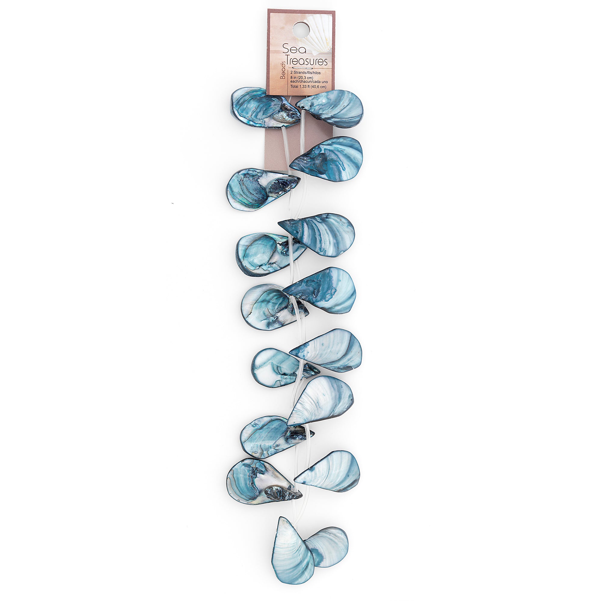 Persephone Sea Shell Beads Collection Value Pack | Blue Jewelry Beads