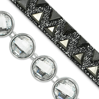 Elasticated Rhinestone Trim Rhinestone Trims & Chains