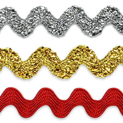 25mm Silver Ric Rac Ric Rac