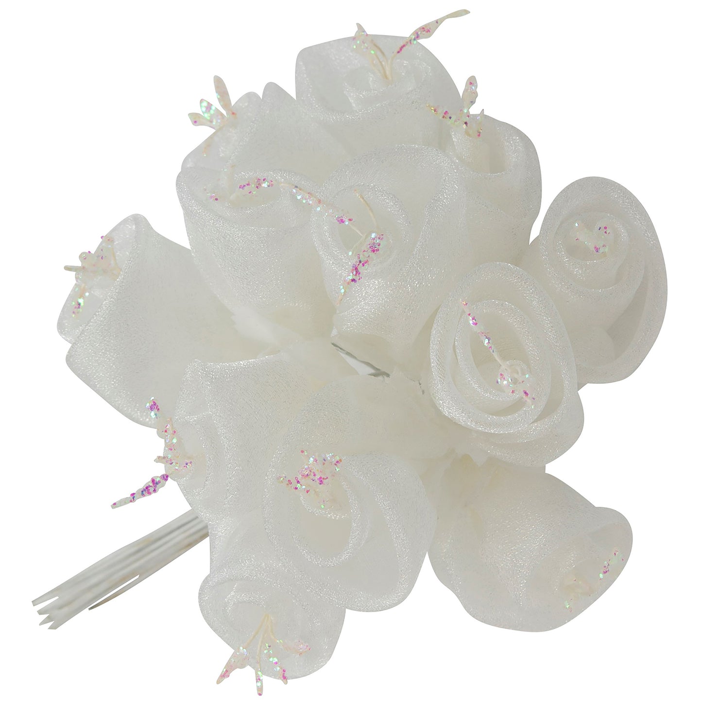Vintage Bridal Flower Stem  - White