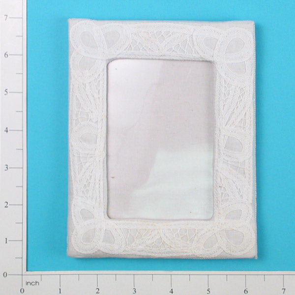 Bridal/Wedding Battenburg Keepsake Frame  - White