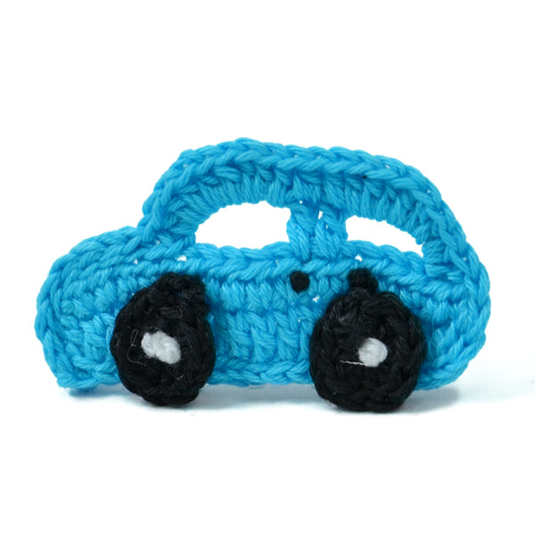 Crochet Car Applique/Patch  - Blue