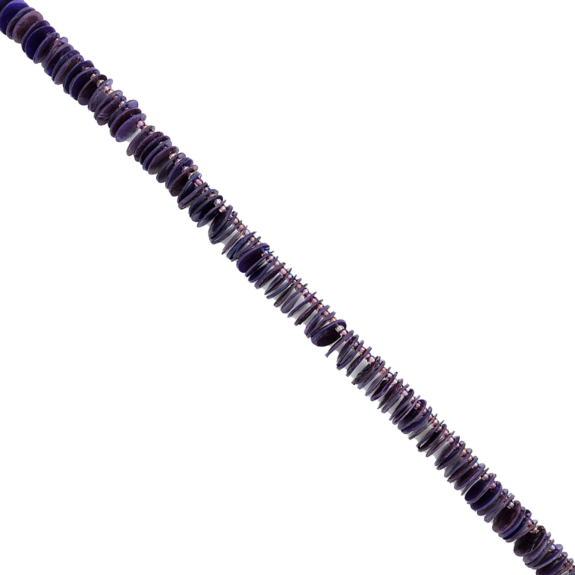 Mop Disk Shell Beads Pack of 100  - Purple