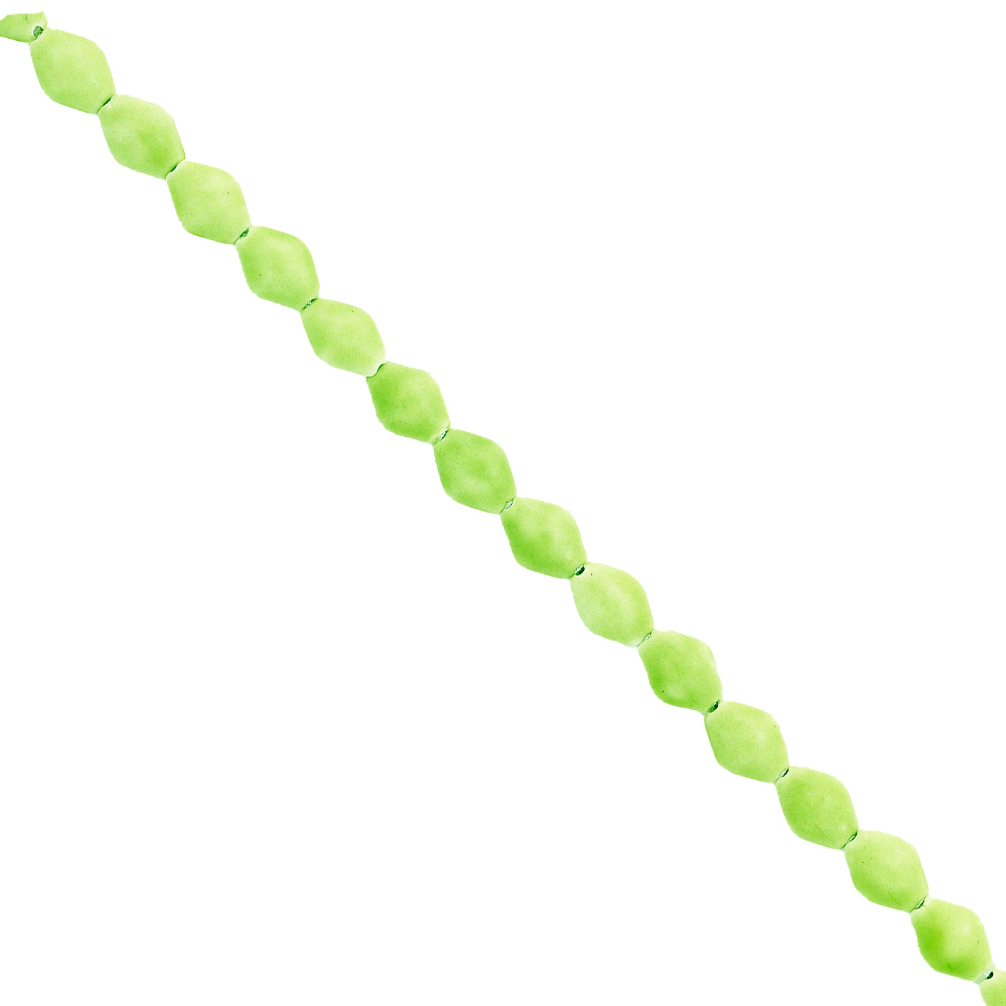 Clay Beads Pack of 16    - Light Lime