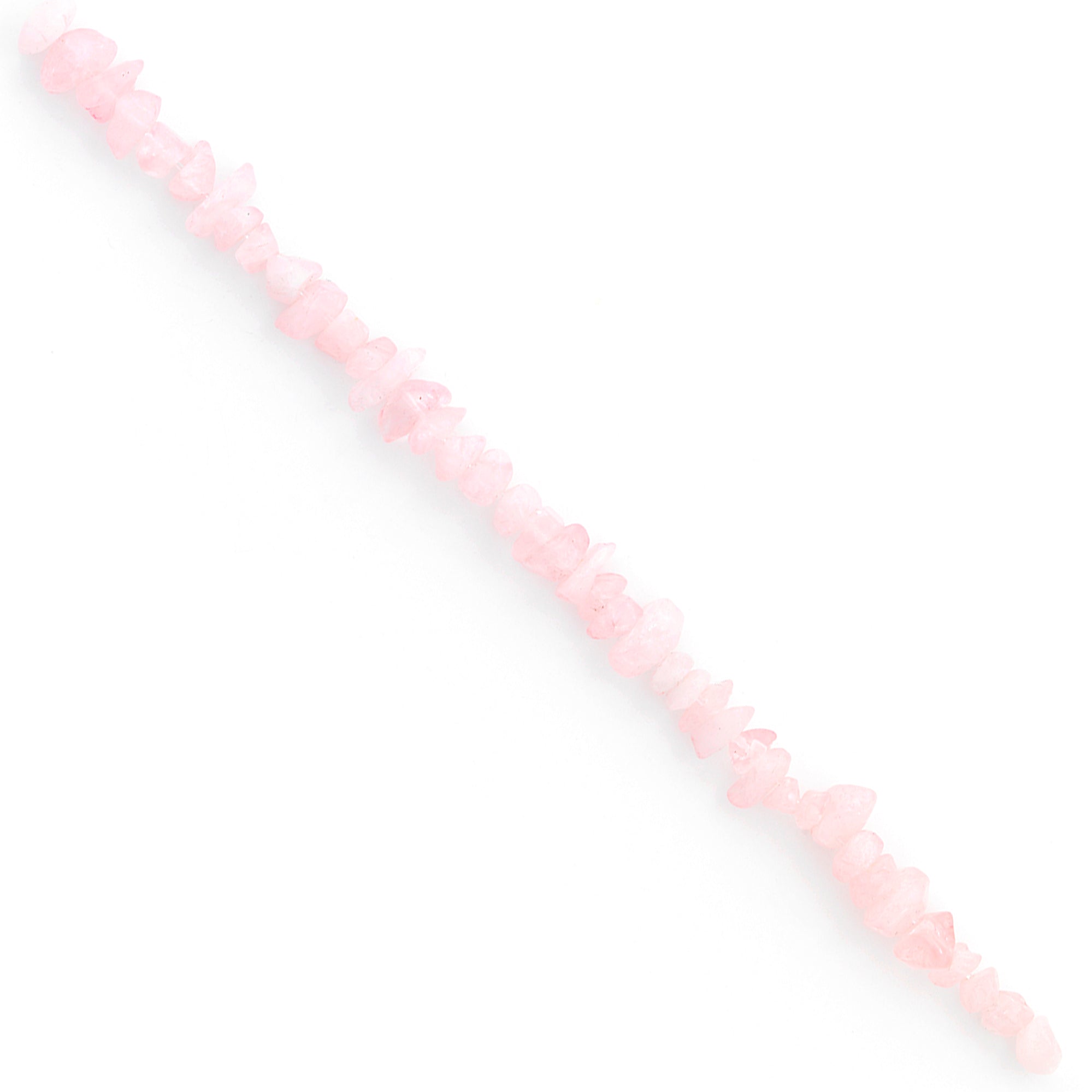 Rose Quartz Chips 6 Inch Strand