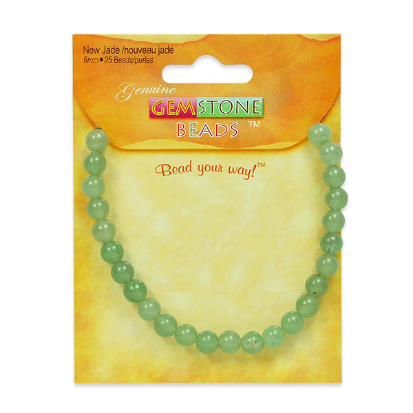 New Jade Beads Pack of 25      - Light Green