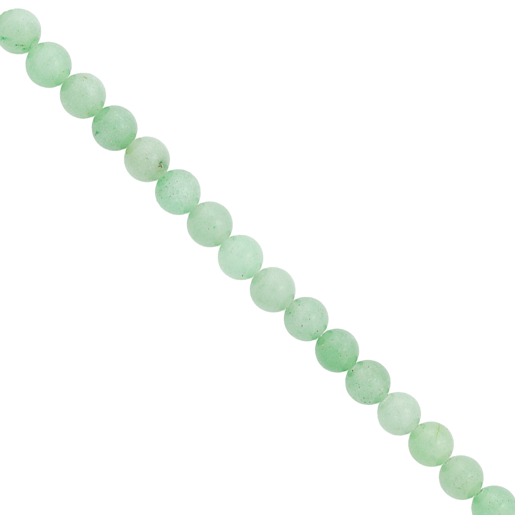 Green Aventurine Beads Pack of 18    - Light Green