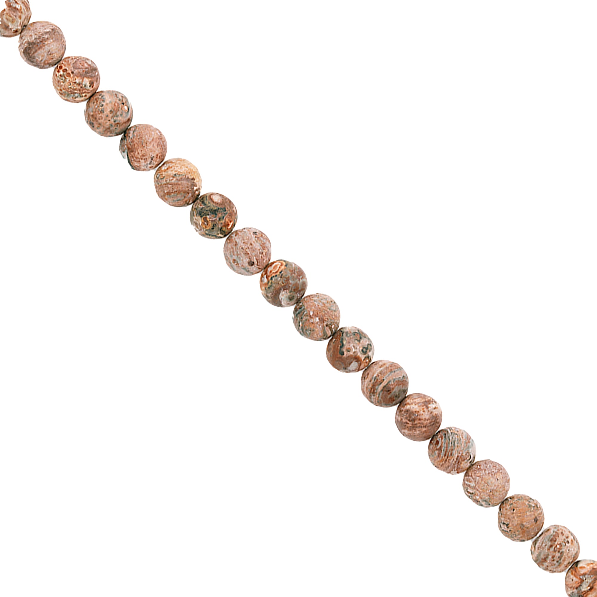 Leopard Jasper Beads Pack of 18      - Multi Colors