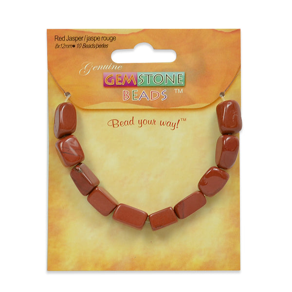 Red Jasper Nugget Beads Pack of 10