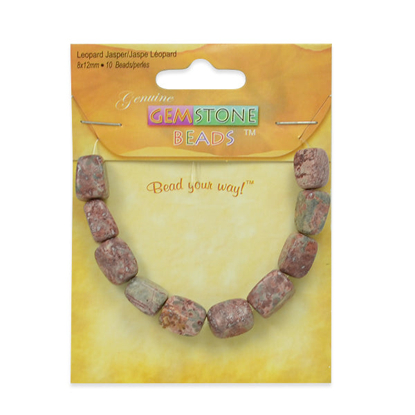 Leopard Jasper Nugget Beads Pack of 10  - Multi Colors