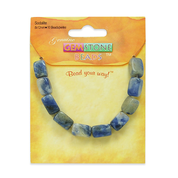 Sodalite Nugget Beads Pack of 10     - Navy Multi