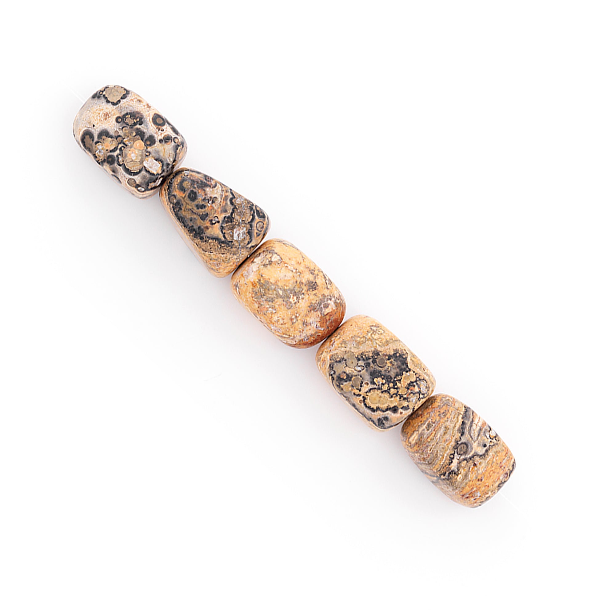 Leopard Jasper Nugget Beads Pack of 5    - Multi Colors