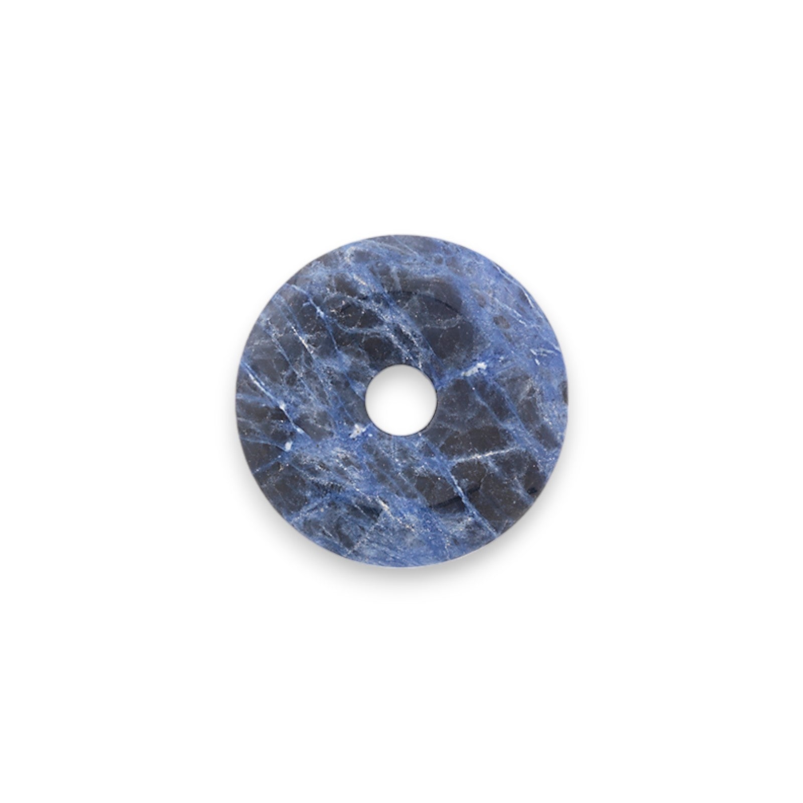 Sodalite Donut Pendant       - Navy Multi