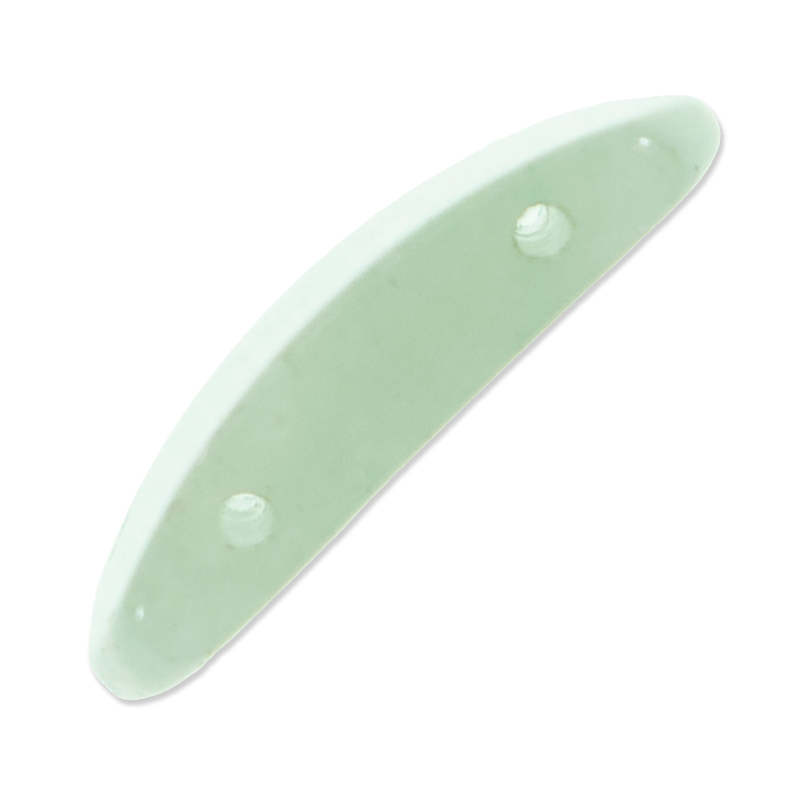 New Jade Half Moon Beads (Pack of 7)  - Green