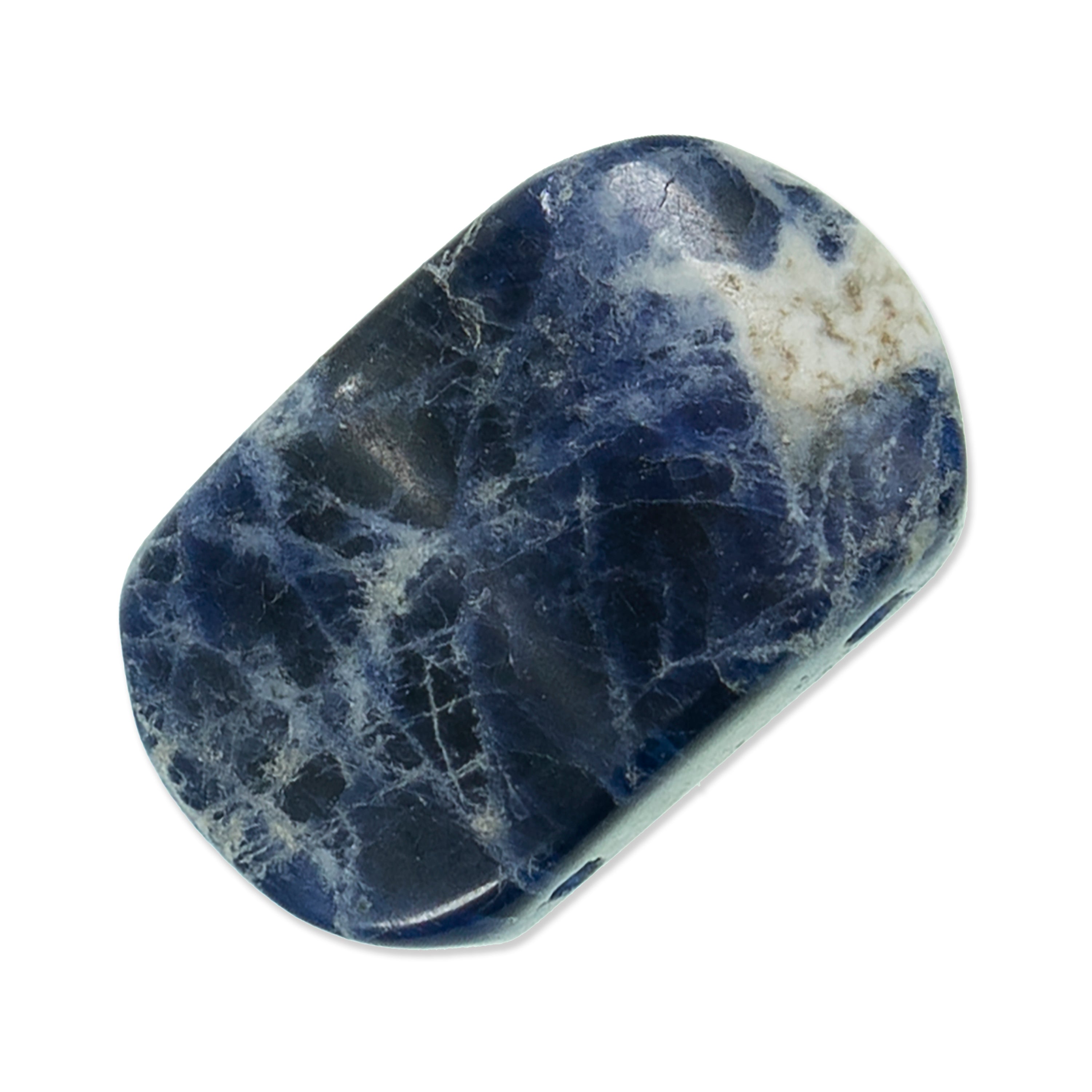 Sodalite Half Moon Beads (Pack of 7)  - Navy Multi