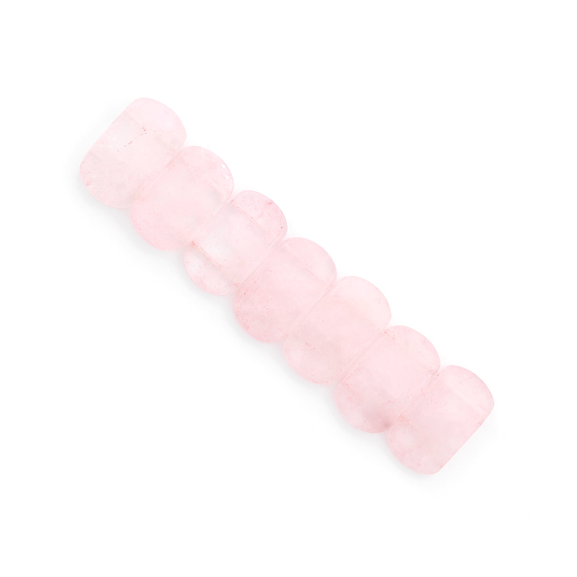 Rose Quartz Half Moon Beads Pack of 7