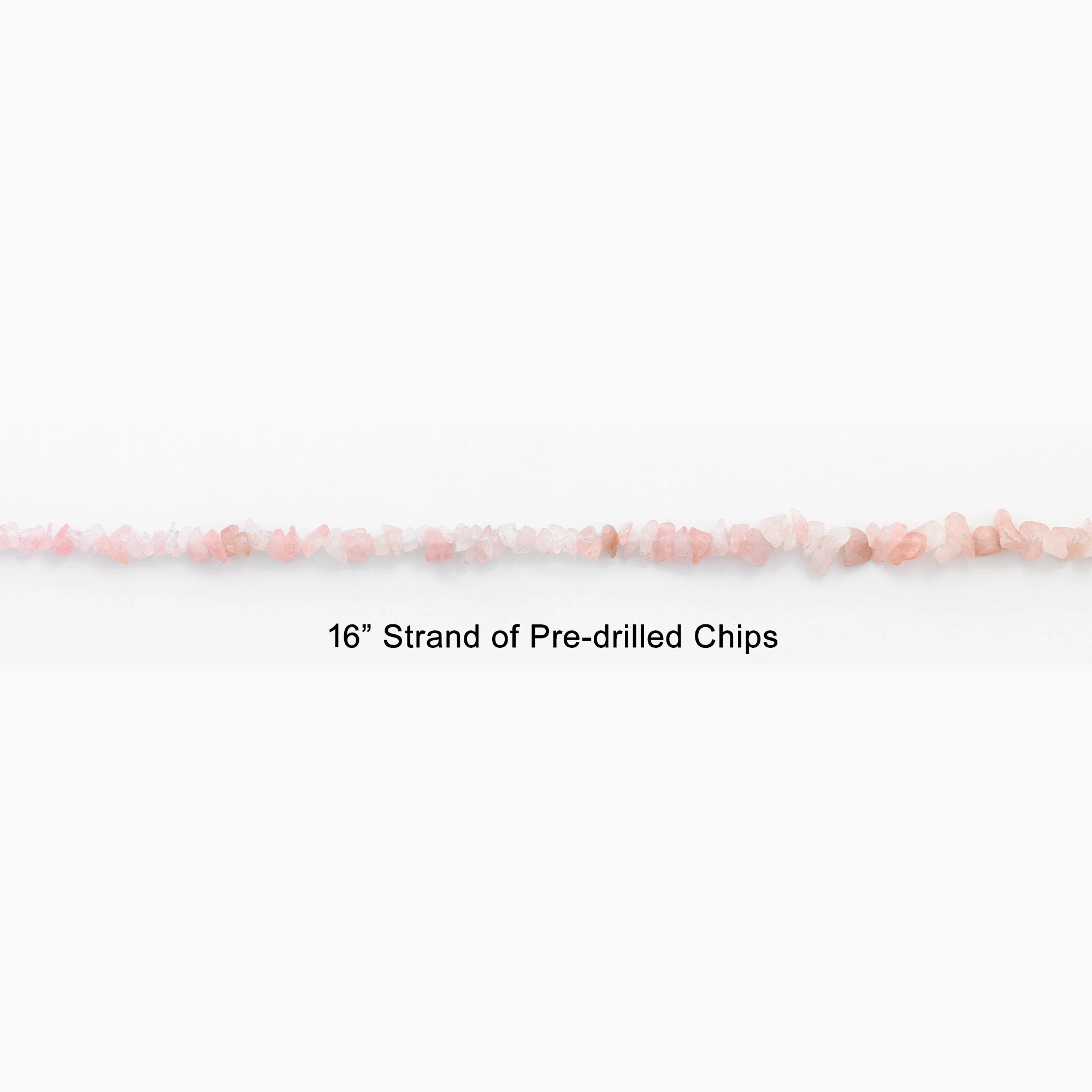 Rose Quartz Chips 16 Inch Strand