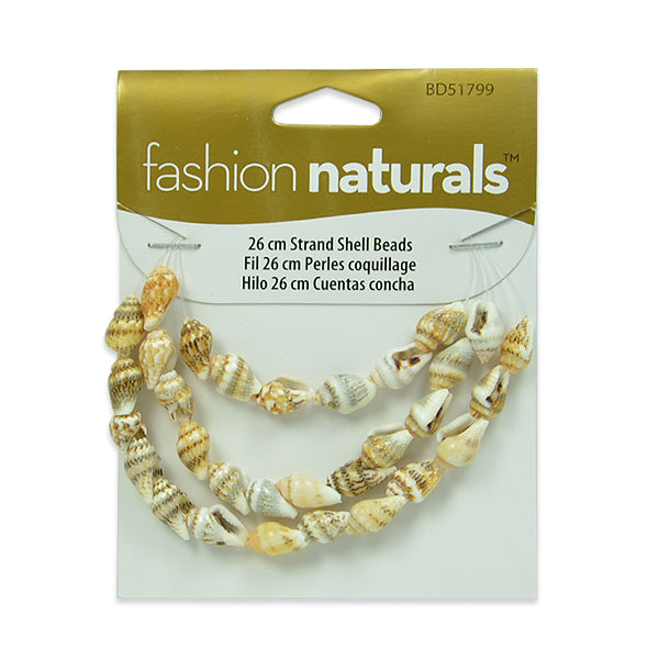 Baby Shell Spotted Beads -  25 Pc Pack  - Natural