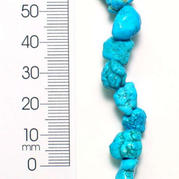 Synthetic Nugget Beads - 8" Strand   - Natural